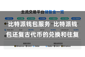比特派钱包服务  比特派钱包还复古代币的兑换和往复