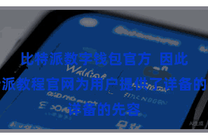 比特派数字钱包官方  因此比特派教程官网为用户提供了详备的先容