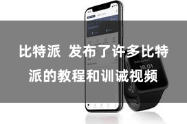 比特派 发布了许多比特派的教程和训诫视频
