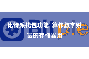 比特派钱包功能  算作数字财富的存储器用