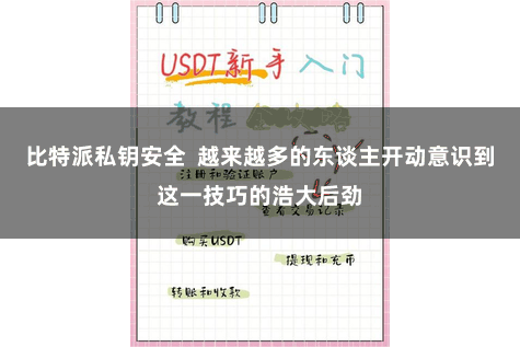 比特派私钥安全  越来越多的东谈主开动意识到这一技巧的浩大后劲